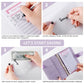 Buy now NICOOTHBudget Binder Cash Envelopes A6 Money Saving Binder with Zipper envelopes (Purple) at indiglob india