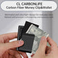 CL CARBONLIFE Carbon Fiber Wallet Money Clip for Cash and Credit Card, Super Slim & Light Minimalist Holder Clip for Men