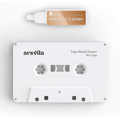 Arsvita Audio Cassette Head Cleaner, Tape Cleaning Kit for Home/Portable/Car Cassette Player