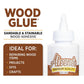 Aleene's DIY Wood Glue, Sandable, Stainable, Paintable Wood Bond, Permanent Hold, Nontoxic, Fast Drying, 4 fl oz