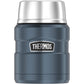 THERMOS Stainless King Vacuum-Insulated Food Jar with Spoon, 16 Ounce, Matte Stainless Steel