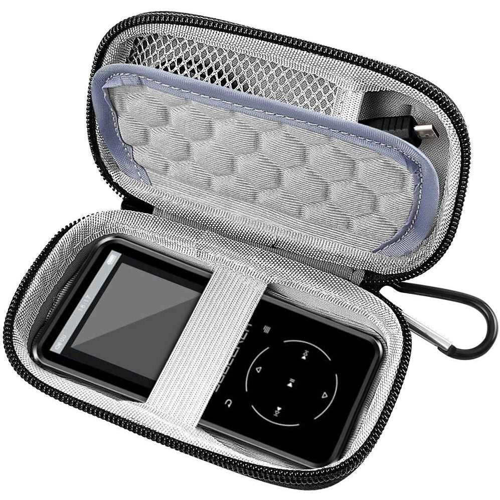 MP3 & MP4 Player Case for Luoran/for innioasis/for TIMMKOO/for MYMAHDI/for Phinistec/Music Players Bluetooth. MP3 Player for Kids Storage Box Fit for Earbuds, USB Cable and More (Bag Only)