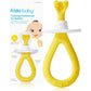 Frida Baby Training Toothbrush, Toddler Toothbrush for 18-24 Months, Easy-Grip Handle, Triple Angle Bristles, Soft Toothbrush Bristles, Stay-Put Suction Cup, Yellow