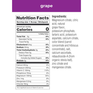 Ultima Replenisher Hydrating Electrolyte Powder, Grape, 20 Count Box, no Sugar, no Carbs, no Calories, Keto, Gluten-Free, Non-GMO, Vegan