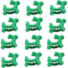 12 pcs Keck Clips Ground Joints #24, Standard Taper POM for Joints 24/29 and 24/40 - Green