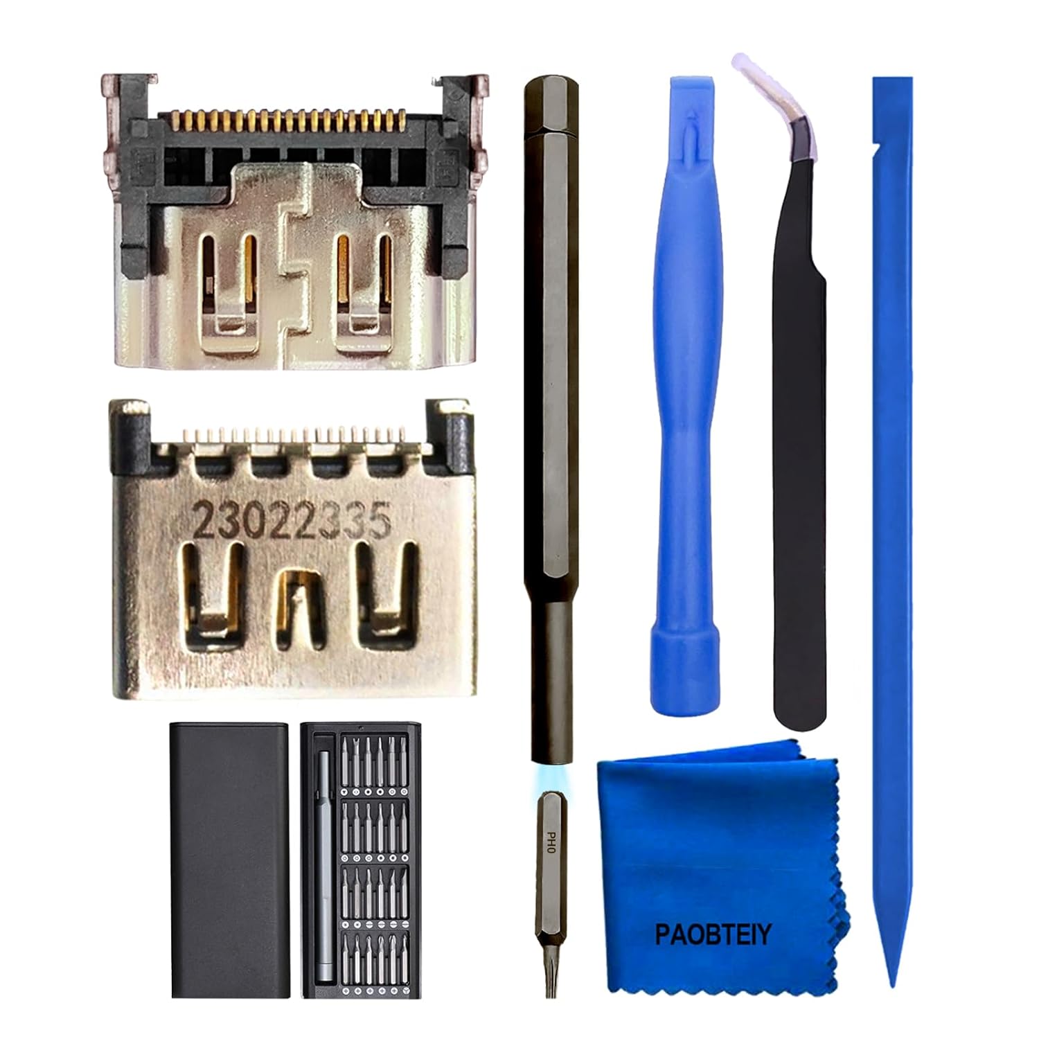 Buy now PAOBTEIY 2pcs HDMI Port Replacement for Playstation 4 With 10-in-1 Kits, HDMI Display Socket Connector Jack for Sony PS4. Ps5 2pc+24-in-1 kits at indiglob india