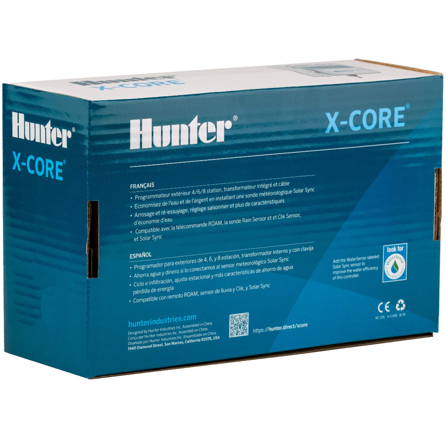 Buy now Hunter X-Core XC400 4 Zone Outdoor Sprinkler Controller, Weather-Resistant Irrigation Timer for Lawn and Garden, Easy Install, Automatic Watering System at indiglob india
