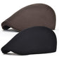 Men Cotton Newsboy Cap Soft Fit Cabbie Hat
