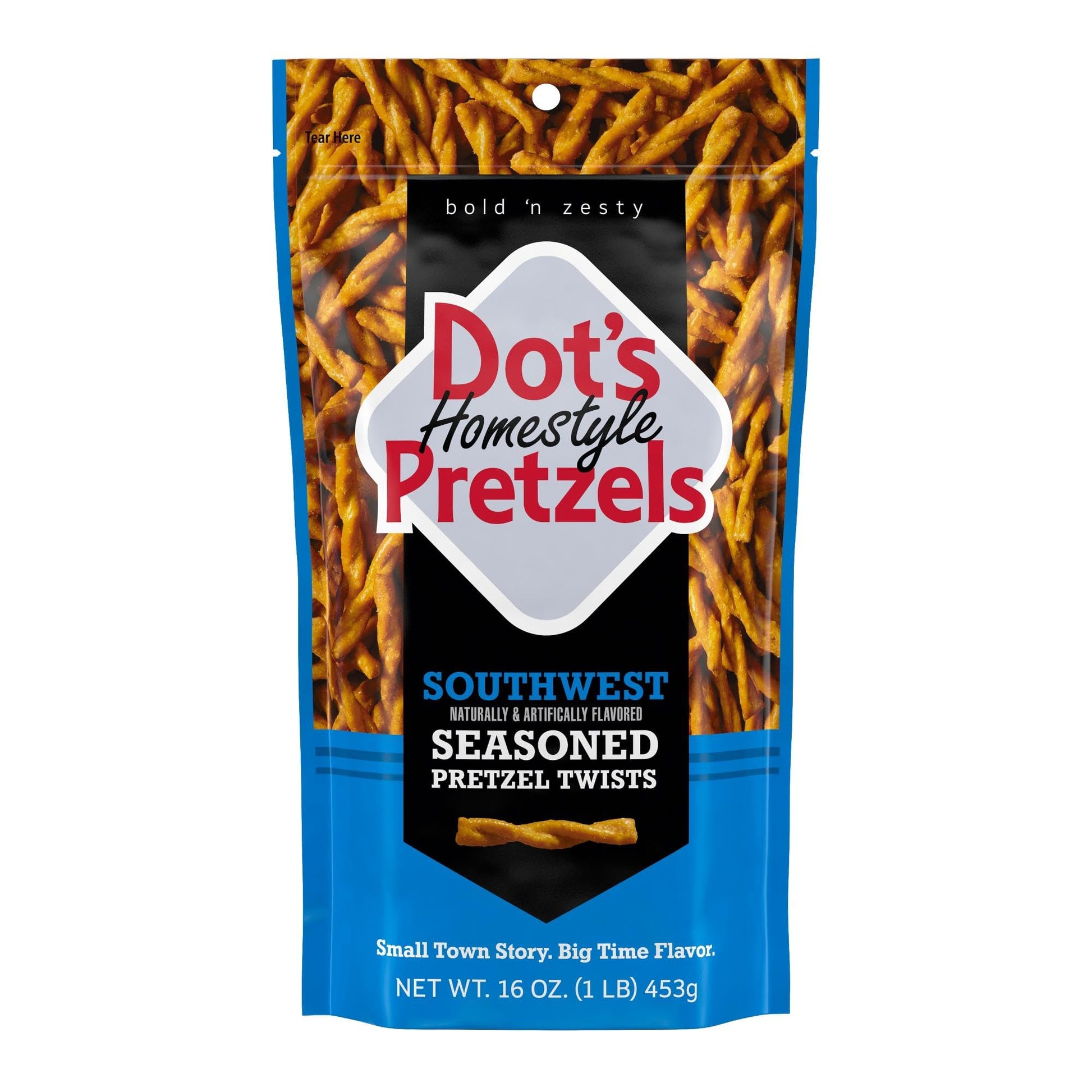 Buy now Dot's Pretzels Original Seasoned Pretzel Twist Snack, 16oz Grocery Sized Bag at indiglob india