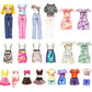 20 Pcs Doll Clothes and Accessories Handmade 2 Sequins Dresses 4 Fashion Dresses 4 Tops and Pants Casual Outfits 10 Shoes for 11.5 inch Girl Dolls