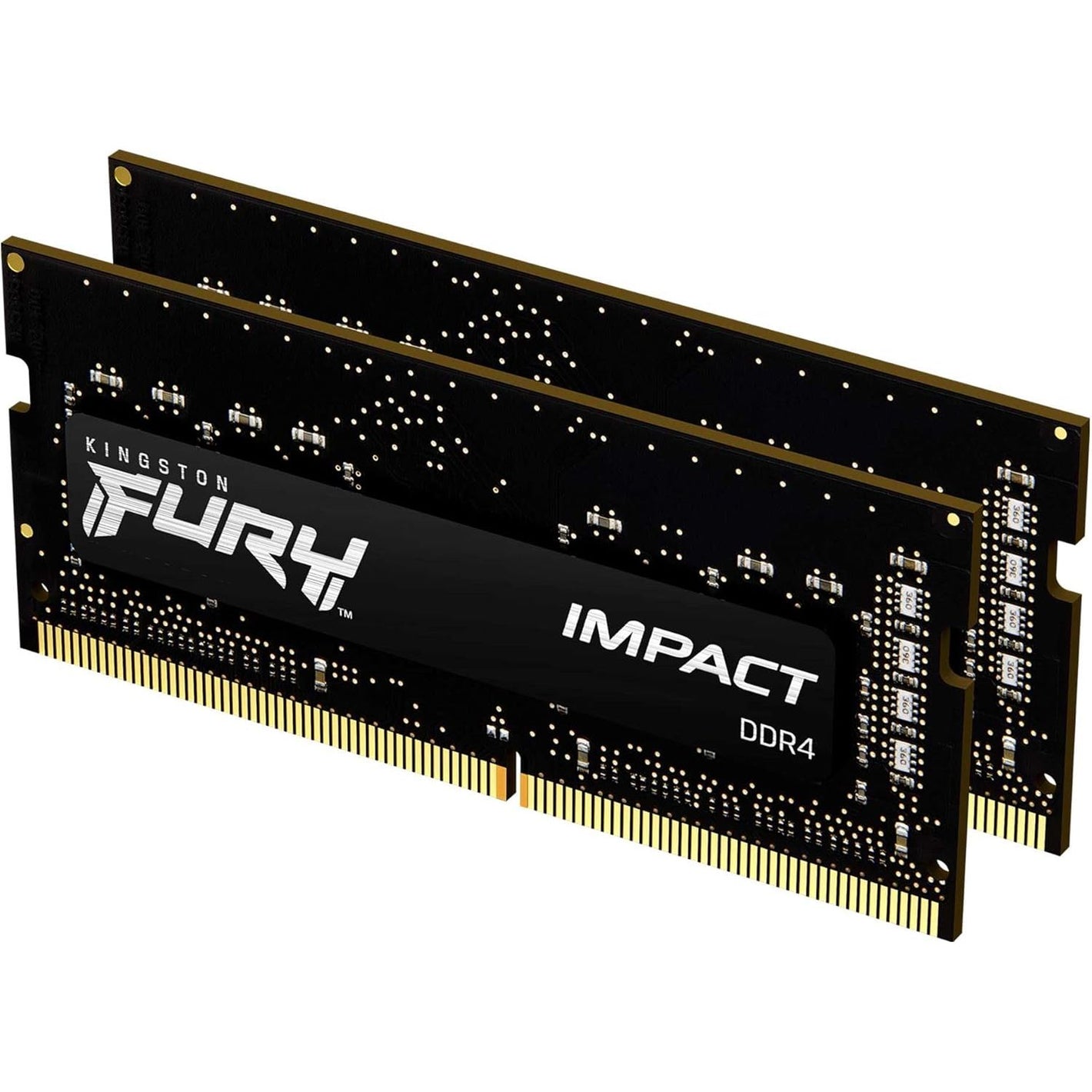 Kingston FURY Impact 32GB (2x16GB) 3200MT/s DDR4 CL20 Laptop Memory Kit of 2 | Intel XMP | AMD Ryzen | Plug n Play | Low Power Consumption | KF432S20IBK2/32