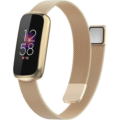 Mesh Watch Band Compatible for Fitbit Luxe/Fitbit Luxe Special Edition Replacement Metal Bands, Luxe Stainless Steel Magnetic Milanese Watch Band Strap Compatible with Fitbit Luxe Smartwatch Wristband