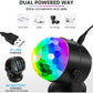 Luditek Disco Ball Party Lights Sound Activated Battery Powered Portable Karaoke Dancing Strobe Lights for Indoor Outdoor Christmas Halloween Party Decorations Supplies for Car Home