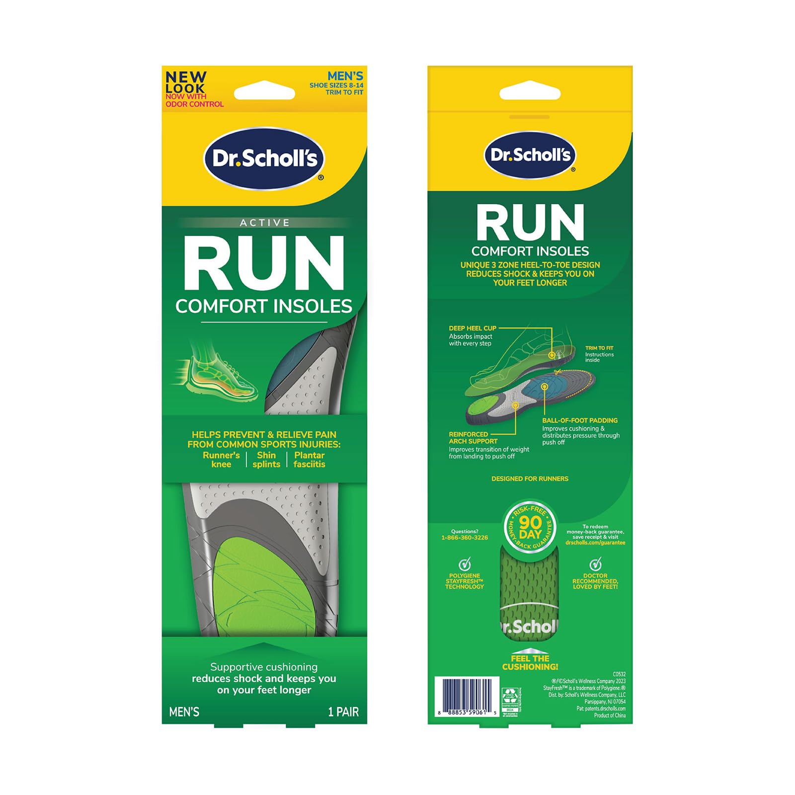 Buy now Dr. Scholl's Run Active Comfort Insoles,Trim to Fit Inserts Running Men's Solid at indiglob india