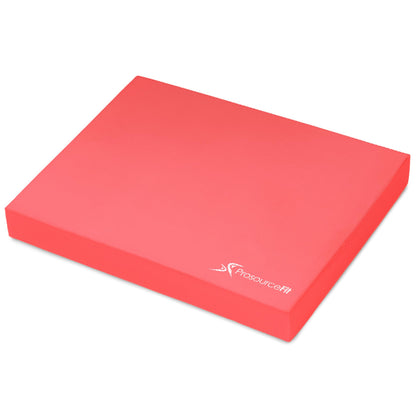 Buy now ProsourceFit Exercise Balance Pad, Non-Slip Cushioned Foam Mat & Knee Pad for Fitness and Stability Training, Yoga, Physical Therapy Red XL - (18.75" x 15") at indiglob india