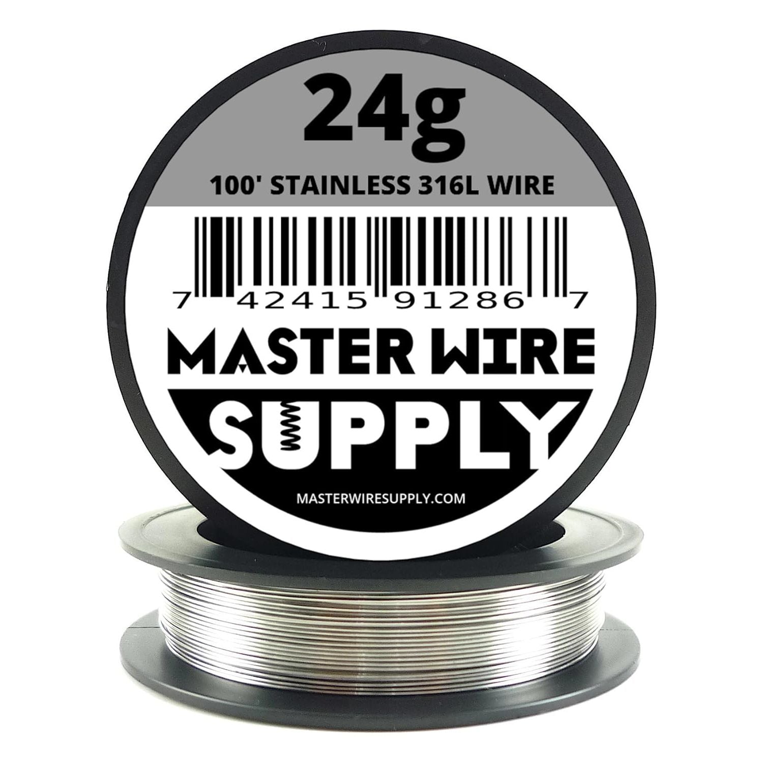 Buy now Stainless Steel 316L - 100' - 24 Gauge Wire - 100ft - 0.51mm - 0.02in - Made in USA - Master Wire Supply at indiglob india