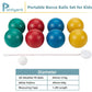Pointyard 84mm Bocce Ball Set, Outdoor Games for Adults and Family, Backyard Ball Set with 8 PE Bocce Balls & 1 Pallino & Carry Bag & Measuring Tape for Teens Beginners