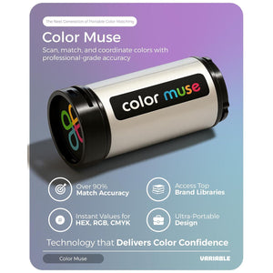 COLOR MUSE Colorimeter - Mobile Color Matching Tool - Instantly Identify Closest Matching Paint Colors, Products, and Digital Color Values