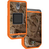Nakedcellphone Case for CAT S22 Flip Phone, Slim Hard Shell Protector Cover - Red - Hunter Camo