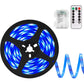 Buy now echosari Battery Powered Led Strip Lights with Remote Warm White, 8 Modes, Dimmable, Timer, Self-Adhesive, Cuttable, Waterproof, 9.8FT 90Led Strip Lights for TV Kitchen Cupboard Bedroom Decor Blue at indiglob india