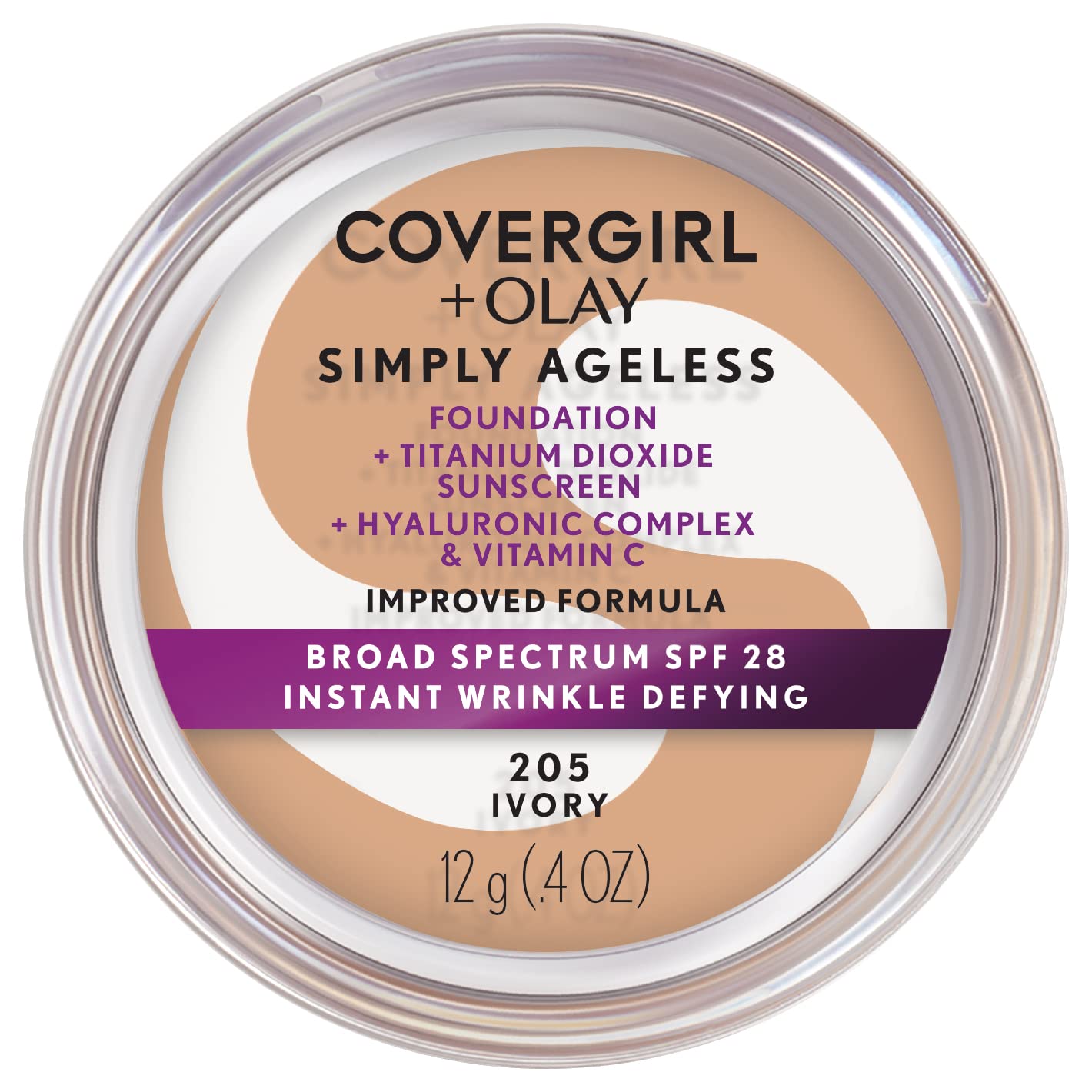 Buy now COVERGIRL+OLAY Simply Ageless Instant Wrinkle-Defying Foundation, 210 Classic Ivory, 0.44 Fl Oz (Pack of 1) 205 Ivory 0.4 Ounce (Pack of 1) Foundation at indiglob india