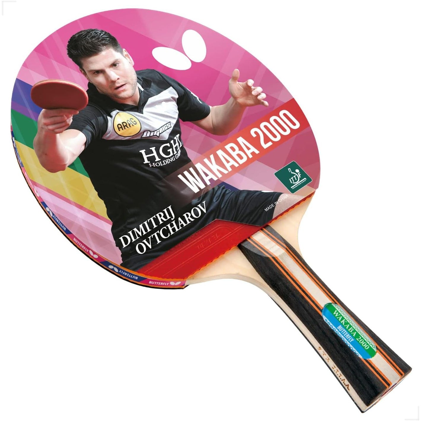 Butterfly Wakaba Shakehand Table Tennis Racket | Japan Series | Outstanding Control with Reliable Speed and Spin | Recommended for Beginning Level Players
