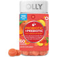 OLLY Probiotic + Prebiotic Gummy, Digestive Support and Gut Health, 500 Million CFUs, Fiber, Adult Chewable Supplement for Men and Women, Peach, 30 Day Supply - 30 Count