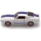 KiNSMART - 1967 Ford Shelby Mustang GT500 1:38 Scale 5" Die Cast Metal Model Toy Muscle Car (Blue)