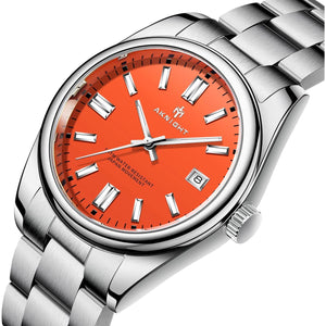 BENYAR AKNIGHT Mens Watch, Stylish Business Casual Stainless Steel Quartz Analog Wrist Watches for Men Women, Luminous Waterproof Date Gift