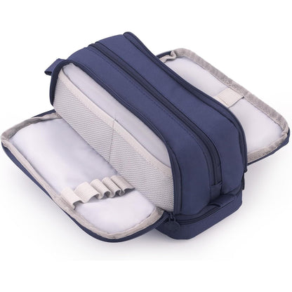 CICIMELON Large Capacity Pen Pencil Case with 4 Compartments, Multi-Slot Pencil Pouch Bag Aesthetic School Supplies Organizer for Teen Girls, Women, Adults (Purple)