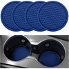 Car Cup Coaster, 4PCS Universal Non-Slip Cup Holders Embedded in Ornaments Coaster, Car Interior Accessories, Black - Grey Blue