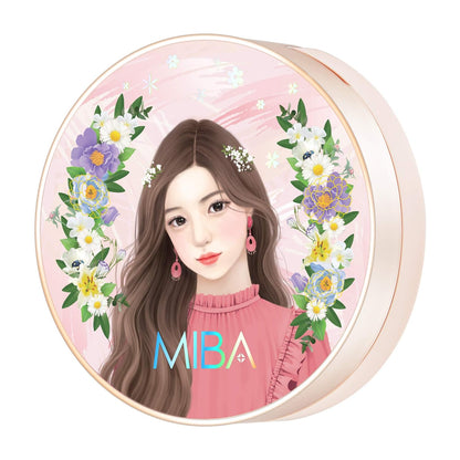 MIBA Ion Calcium Foundation Double Cushion RX 25 g / 0.88 oz Big Cushion SEASON 2 Long Lasting Effect for Dewy Skin. Skin moisturizing. Skin tightening relief. Fine coverage. Smooth adhesion (No 21)