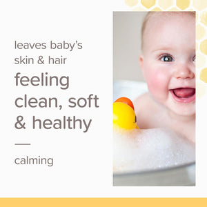 Burt's Bees Baby Shampoo and Body Wash with Lavender, Calming Tear Free Baby Soap, 98% Natural Origin, 21 Fl Oz