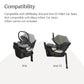 Buy now UPPAbaby Extra Aria Car Seat Base/Compatible with Aria Infant Car Seats/SmartSecure Installation with Load Leg at indiglob india