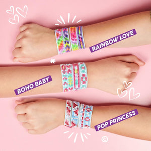 Blingle Bands DIY Gem Friendship Bracelet, 5 Band On The Go Starter Pod - Arts & Craft Activity for Ages 7 and Up