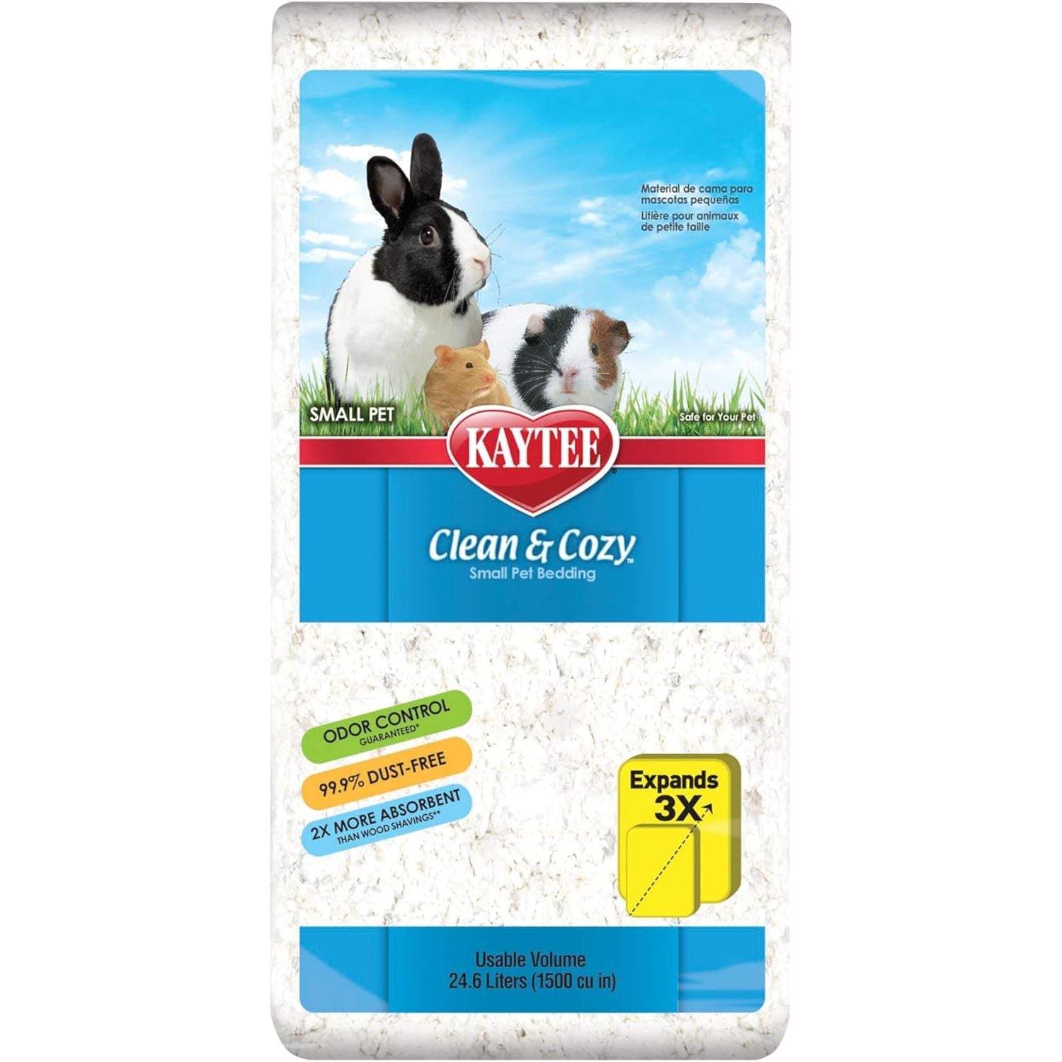 Buy now Kaytee Clean & Cozy White Paper Bedding, Made for Small Animals, 24.6 Liters 24.6 Liter at indiglob india