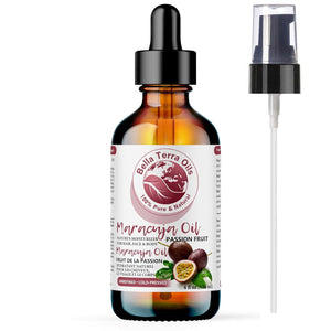 Bella Terra Oils - Maracuja Seed Oil 4oz - Dive into the Passion Fruit's Nutritional Profile, Enriched with Vitamin A & Essential Fatty Acids, for Natural Skin Nourishment