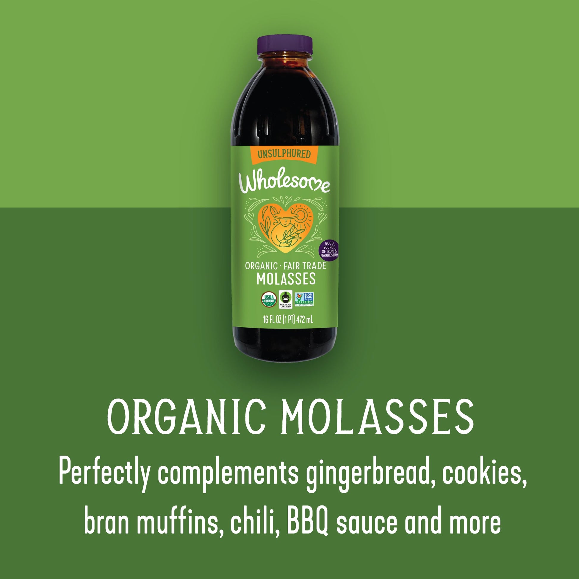 Buy now Wholesome Sweeteners, Blackstrap Molasses, 16 oz at indiglob india