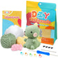 Buy now ZMAAGG Beginners Crochet Kit, Crochet Animal Kit, Knitting Kit with Yarn, Polyester Fiber, Crochet Hooks, Step-by-Step Instructions Video, Crochet Starter Kit for Beginner DIY Craft Art (Penguin) Green Dinosaur at indiglob india