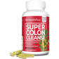 Health Plus Super Colon Cleanse 15 Day Supply of Gentle Gut Cleanse Detox, Psyllium Husk, Probiotics for Constipation Relief & Digestive Support, 60 Capsules