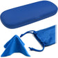 MyEyeglassCase Men Small Glasses case - Eyeglasses Hard Shell Holder Pouch & Cloth-Reading Slim & Narrow Case Heavy Duty