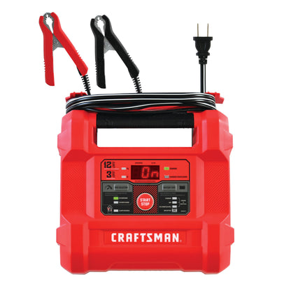 Buy now CRAFTSMAN 12A Car Battery Charger and Maintainer, 4-in-1 Solution, Battery Tester, for 6V/12V Power Sport, Automotive, and Marine Batteries, CMXCESM258 at indiglob india