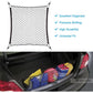 9 MOON 4 Hook Car Trunk Cargo Net - Mesh Storage Organizer - Universal for Car, Van, Truck, SUV - Black Polyester