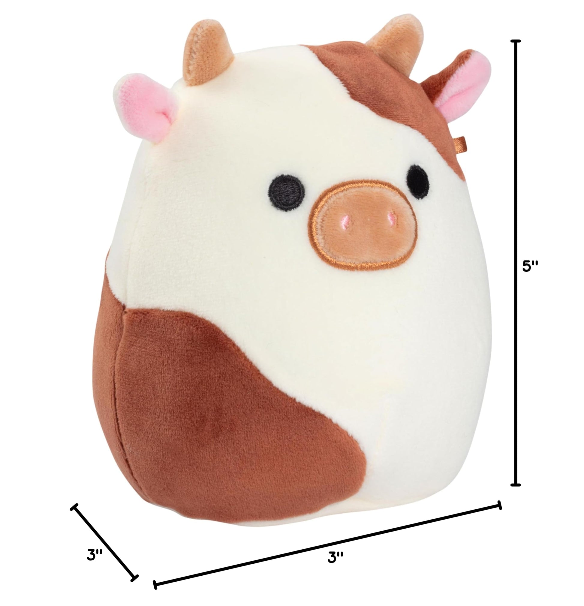 Buy now Squishmallows Original 5-Inch Ronnie The Brown Cow - Official Jazwares Little Plush - Collectible Soft & Squishy Mini Stuffed Animal Toy - Stocking Stuffer Gift for Kids, Girls & Boys at indiglob india