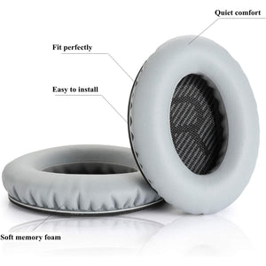 Headphones Replacement Ear Pads,for Bose Quietcomfort QC15 QC25 QC35 35 ii (Grey)