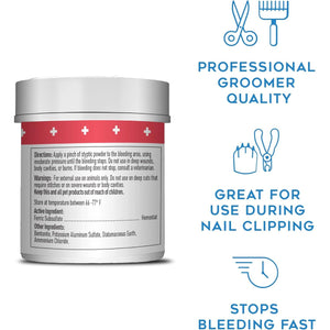 DOGSWELL Remedy Recovery Styptic Blood Stopper Powder for Dogs & Cats 1.5 oz. Container