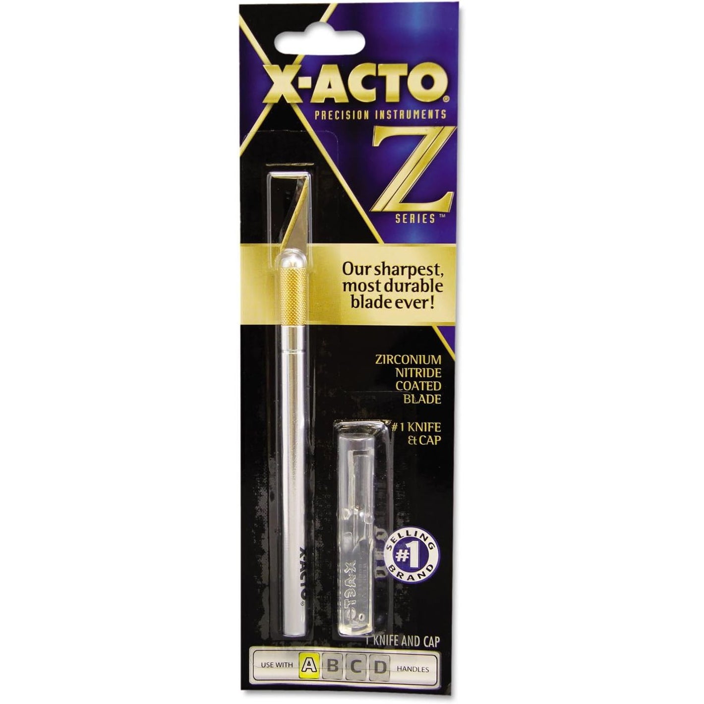 X-Acto Precision Utility Knife Metal Silver 9.0 inches Aluminum Handle Z-Series #1 Includes Safety Cap