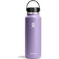 Hydro Flask Water Bottle - Insulated Stainless Steel - Wide Mouth Flex Lid, Non Spill, Leakproof and Refillable in 40 Oz