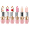 BestLand 6 Pcs/Set Flower Jelly Lipstick Set Temperature Change Moisturizer Long Lasting Nutritious Balm Magic Color Change Lip Gloss - Color Changing Lipstick Set B
