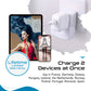 Buy now Ceptics Schuko Germany, France Plug Adapter, Dual Input - Ultra Compact Light Weight - Usa to Russia, South Korea Travel Adaptor Plug - Type E/F (3 Pack) at indiglob india
